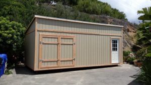 photo of lean-to shed