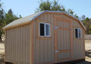 Photo of gambrel shed