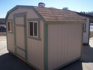 Photo of gambrel shed