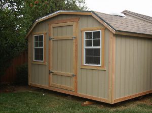 Photo of gambrel shed