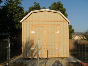 Photo of gambrel shed