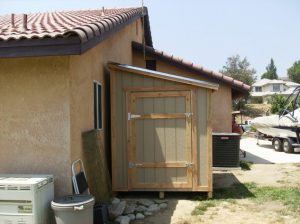 photo of lean-to shed