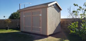 8 x 12 Tall Peak with optional double shed doors