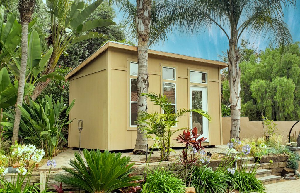 10 x 16 Studio Shed with optional windows added